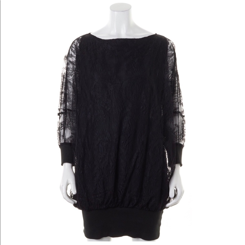 Elizabeth and James black lace dress